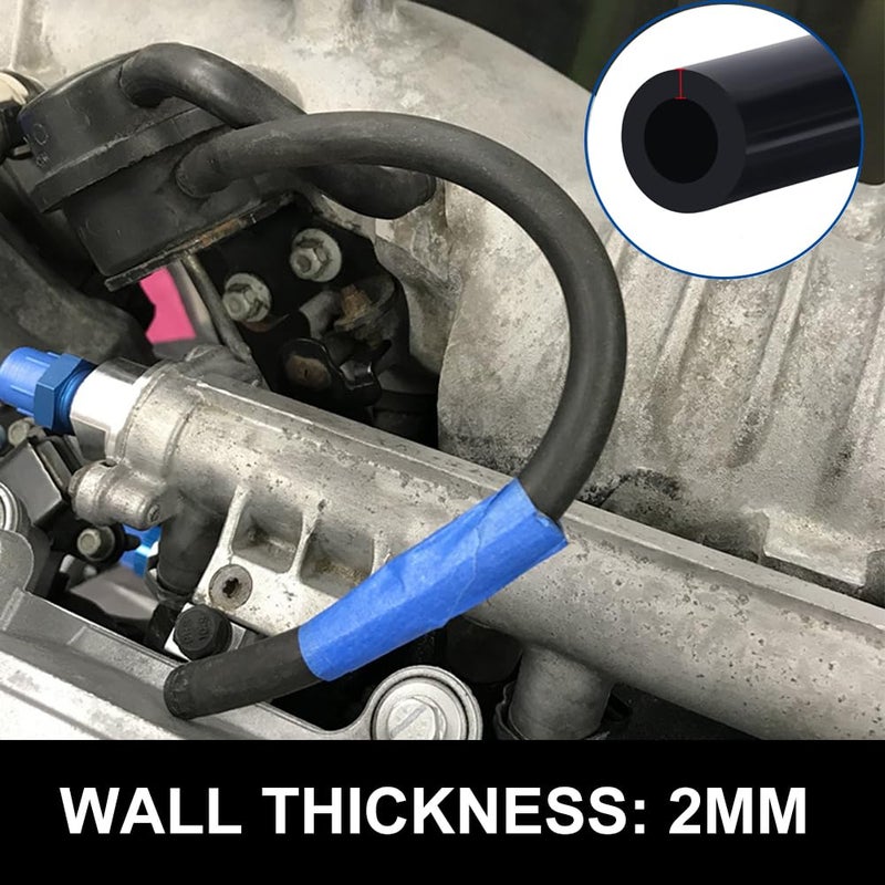 Byredio 8mm 5/16"" Silicone Vacuum Hose Flexible Tubing Line 275 PSI Max Pressure 10FT for Automotive vacuum lines,Turbochargers,Air intake components - Image 5
